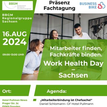 Work-Health-Day: Gesunde und motivierte Mitarbeitende im Fokus